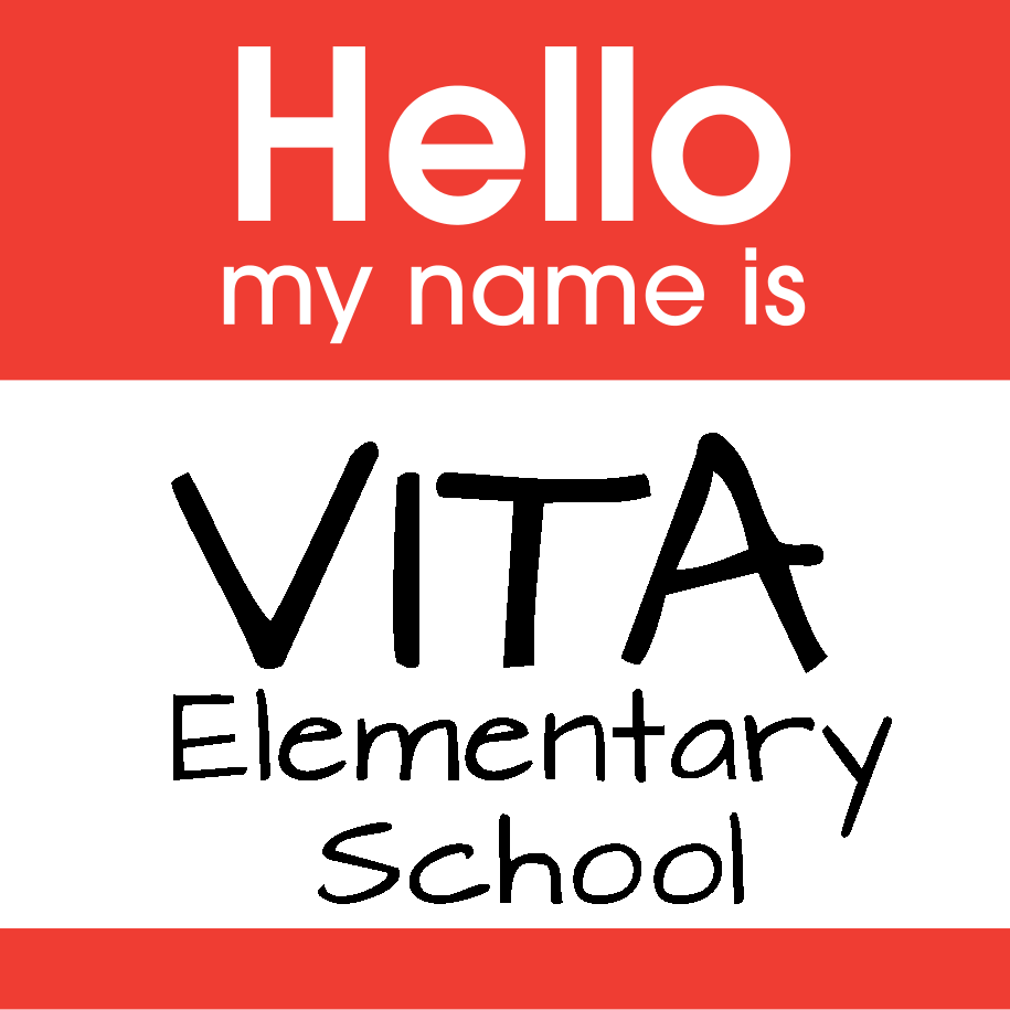 VITA Elementary School name badge graphic