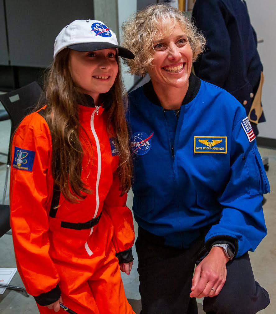 American astronaut Dottie Metcalf-Lindenburger and VITA Learning Lab student