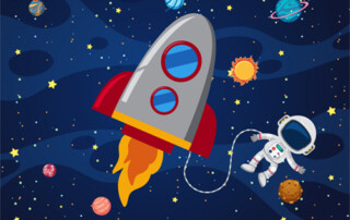 Austronaut in space